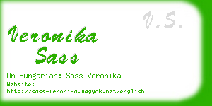 veronika sass business card